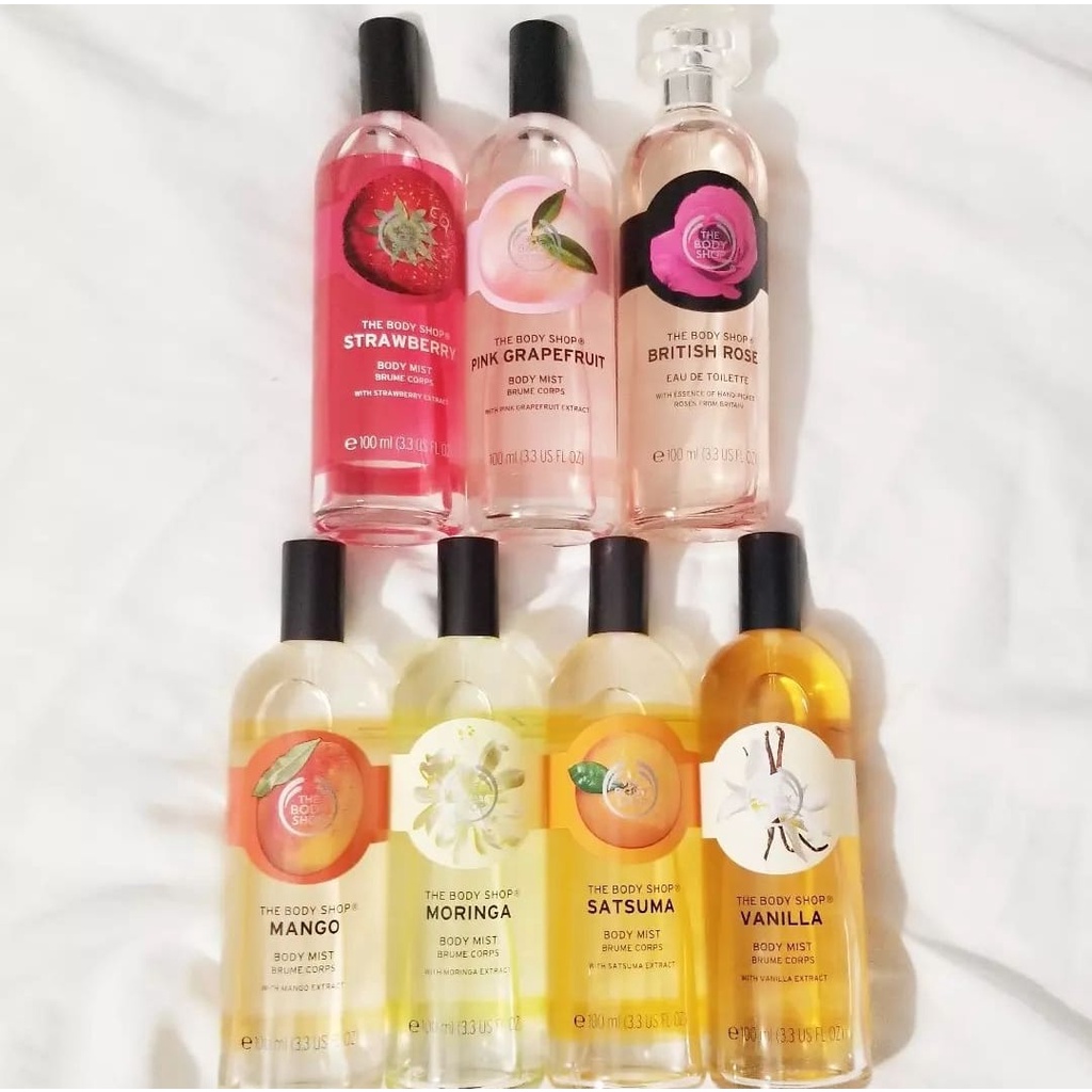 BODY MIST THE BODY SHOP 100 ML DAN 50 ML VARIAN LENGKAP BEST SELLER