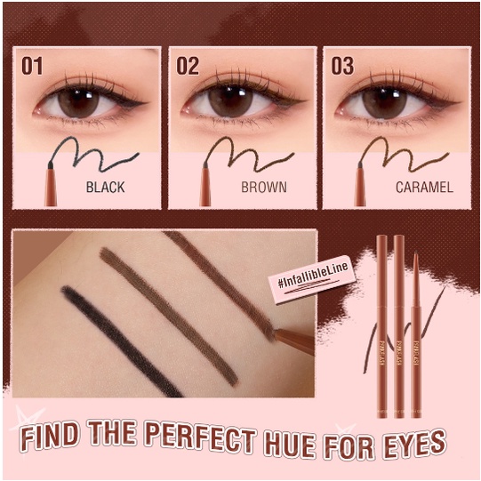 PINKFLASH Hyperfine Eyeliner – Gel Pencil, Waterproof, Smudge-Proof, High Pigment