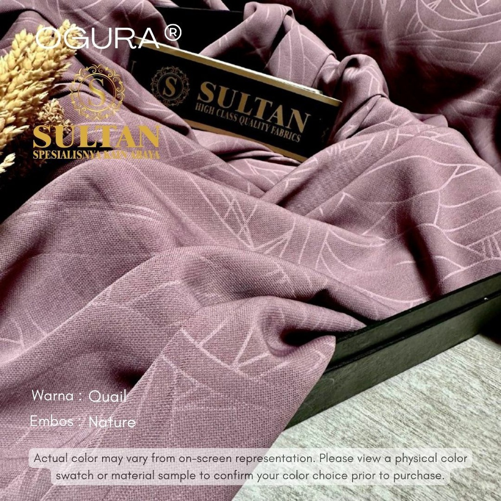 50CM EMBOS NATURE OGURA QUAIL KAIN ABAYA SULTAN