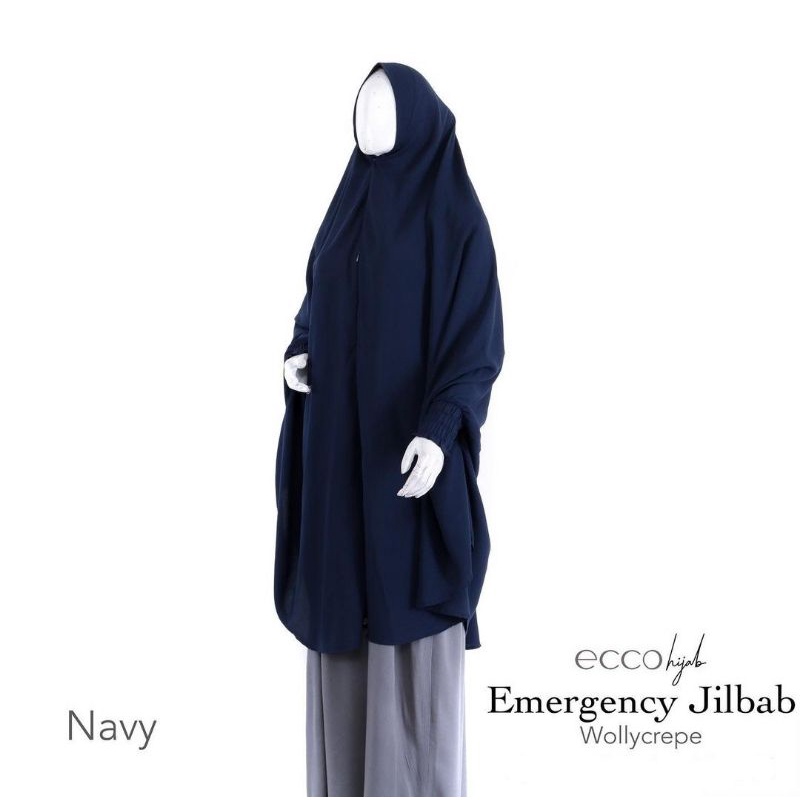 Preloved khimar lengan Ecco Hijab (Navy)