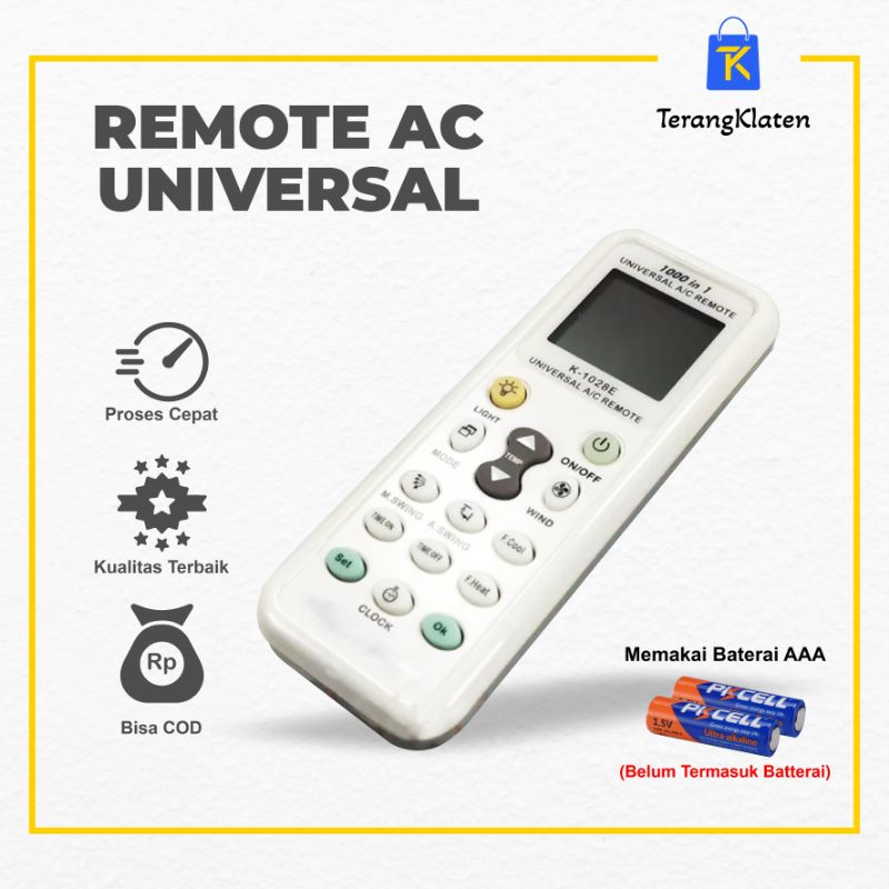 REMOTE AC UNIVERSAL DAIKIN SAMSUNG SANYO SHARP LG PANASONIC