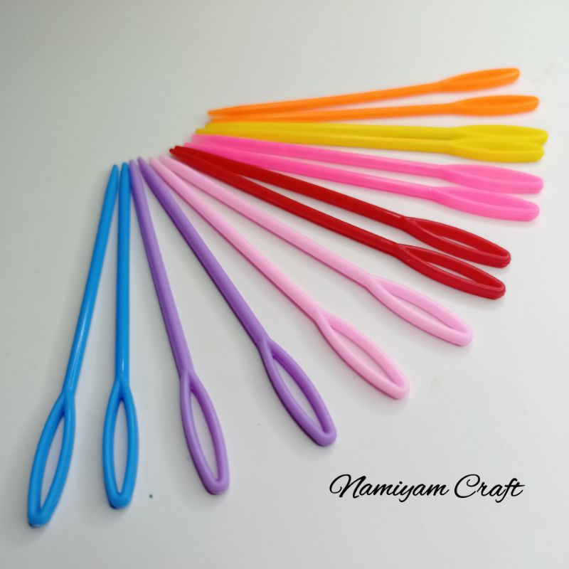 Jarum Tapestry Plastik Rajut Ukuran Besar 9 cm / Jarum Plastik 9cm