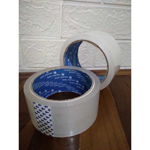 

Lakban bening Goldie tape/Etona 2cm 80yard/lakban bening 45mm 80yard