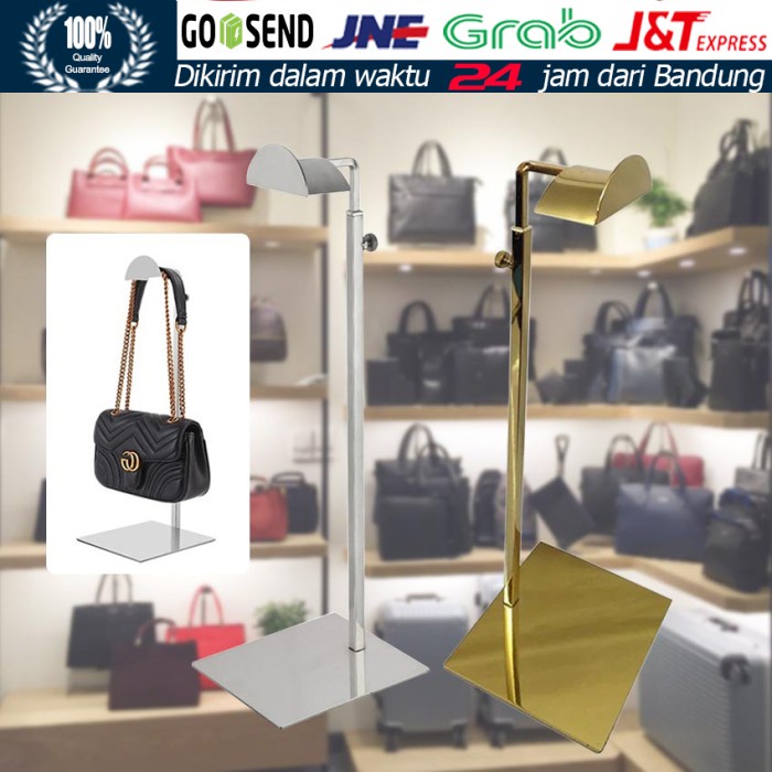 Hanger Stand Rak Rack Handbag Display Stand Tas Gantungan Adjustable Toko