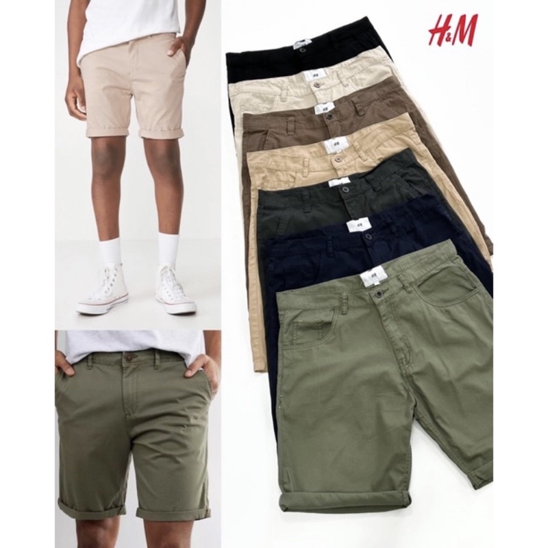 Washed Chino Shorts H&M Chino
