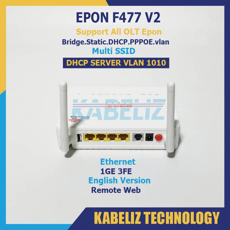 ONU EPON ZTE F477 V2 MODEM WIFI ROUTER ZTE SUPPORT SEMUA OLT EPON MURAH SECOND SUPPORT BRIDGE