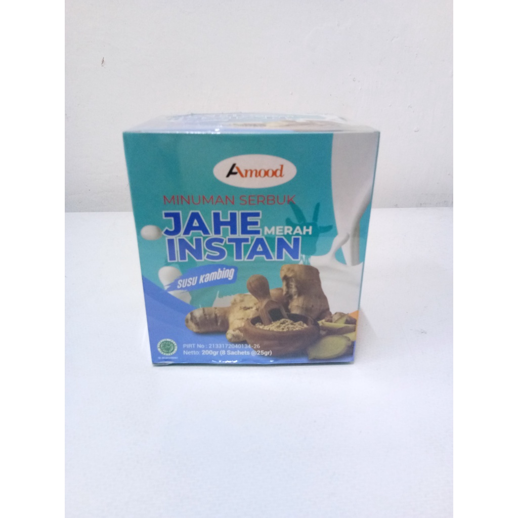 

Jahe Merah Instan Plus Susu Kambing Amood 8 Sachet @25gr