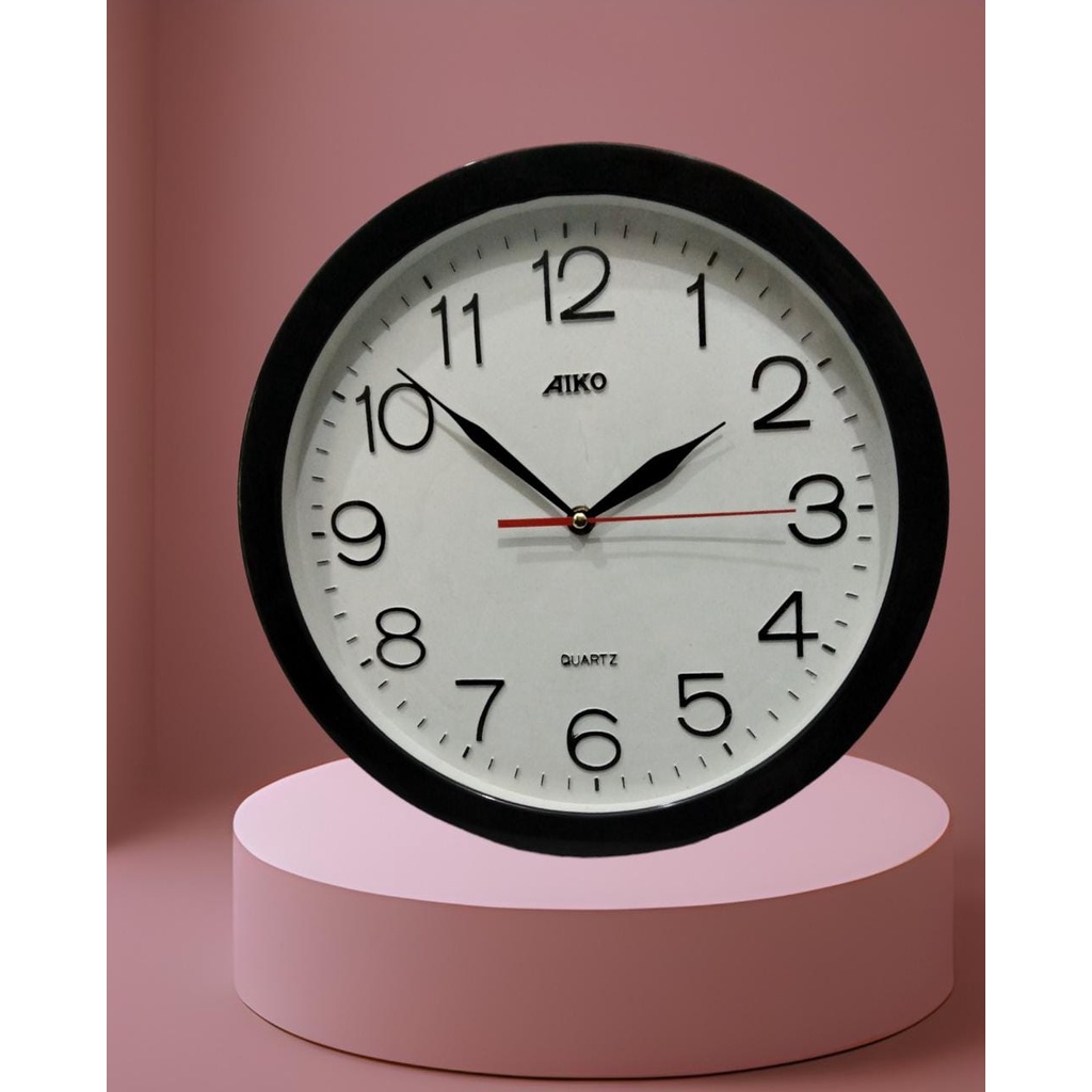 JAM DINDING POLOS ELEGAN/JAM DINDING /PAJANGAN DINDING/JAM DINDING AIKO/TRISTAR