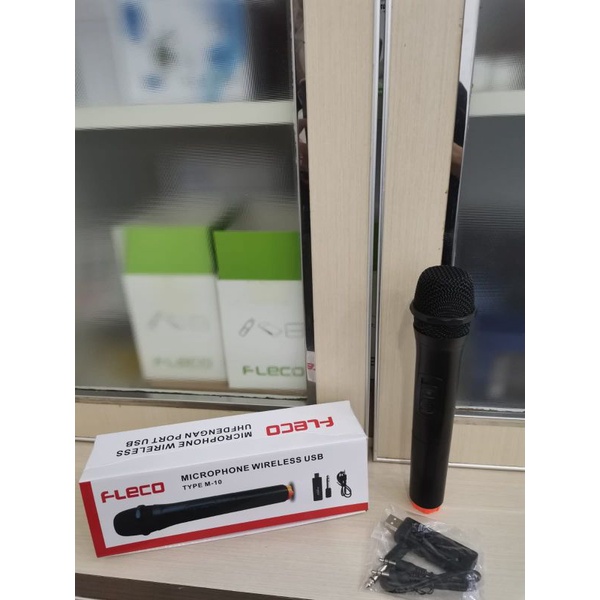 Mic Bluetooth Fleco F-M02 / Mic Wireless murah berkualitas bisa COD