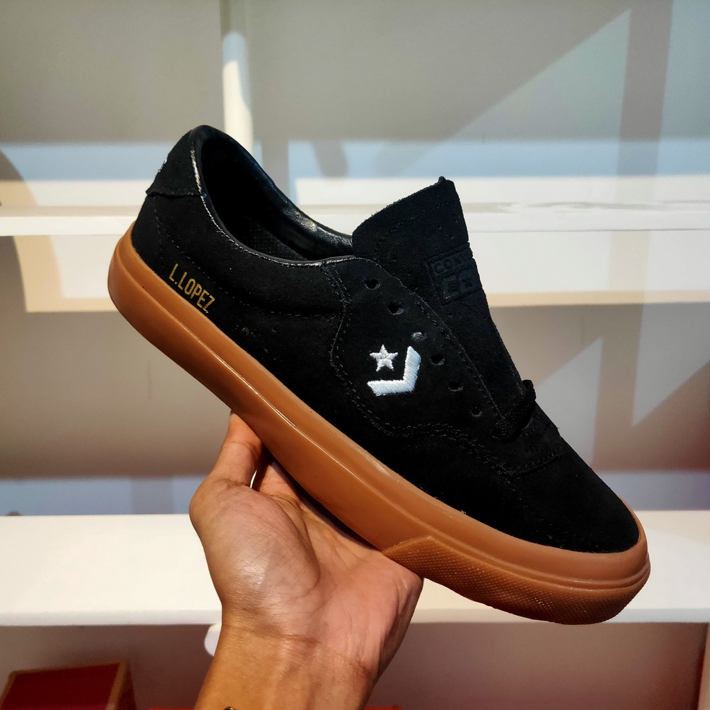 SEPATU SNEAKERSCONVERSE LOUIE LOPEZ BLACK GUM PREMIUM QUALITY sepatuconverse L.Lopez SepatuConverse 