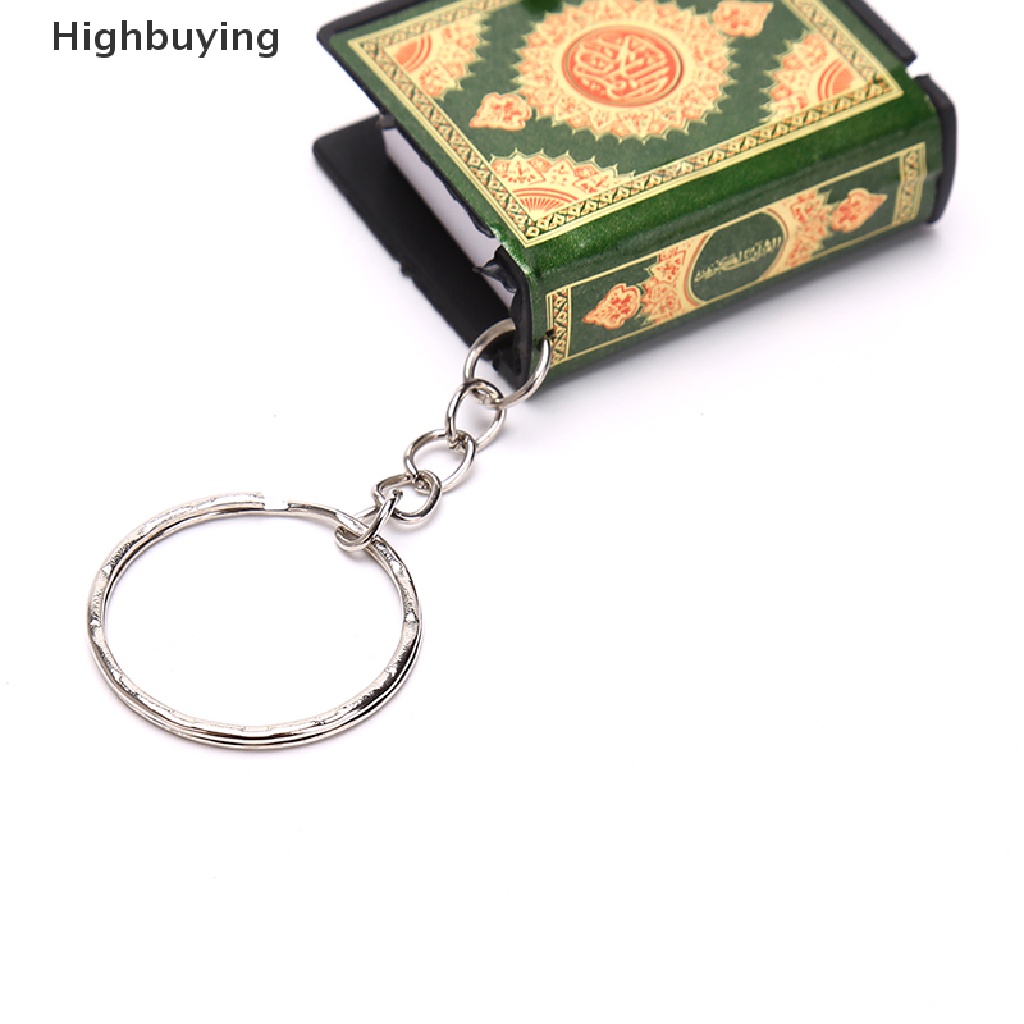 Hbid Mini Bahtera Buku Alquran Gantungan Kunci Perhiasan Muslim Deco Hadiah Kunci Liontin Glory