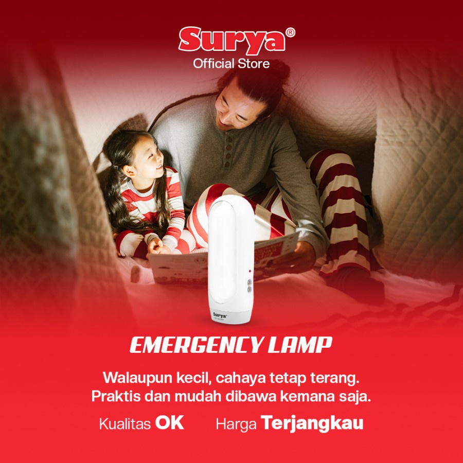 Lampu Senter SURYA SYT L103 20 SMD LED Emergency Rechargeable