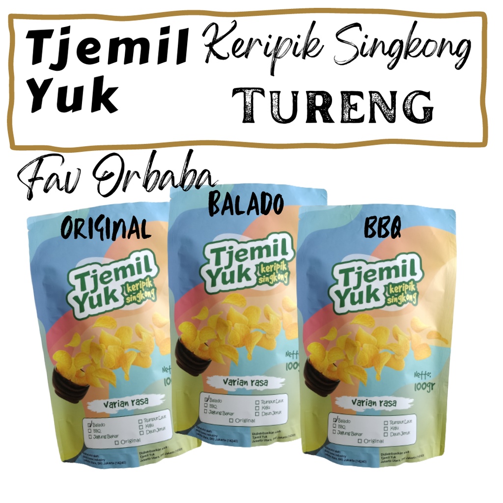 

Tjemil Yuk Keripik Singkong ORBABA 3PCS