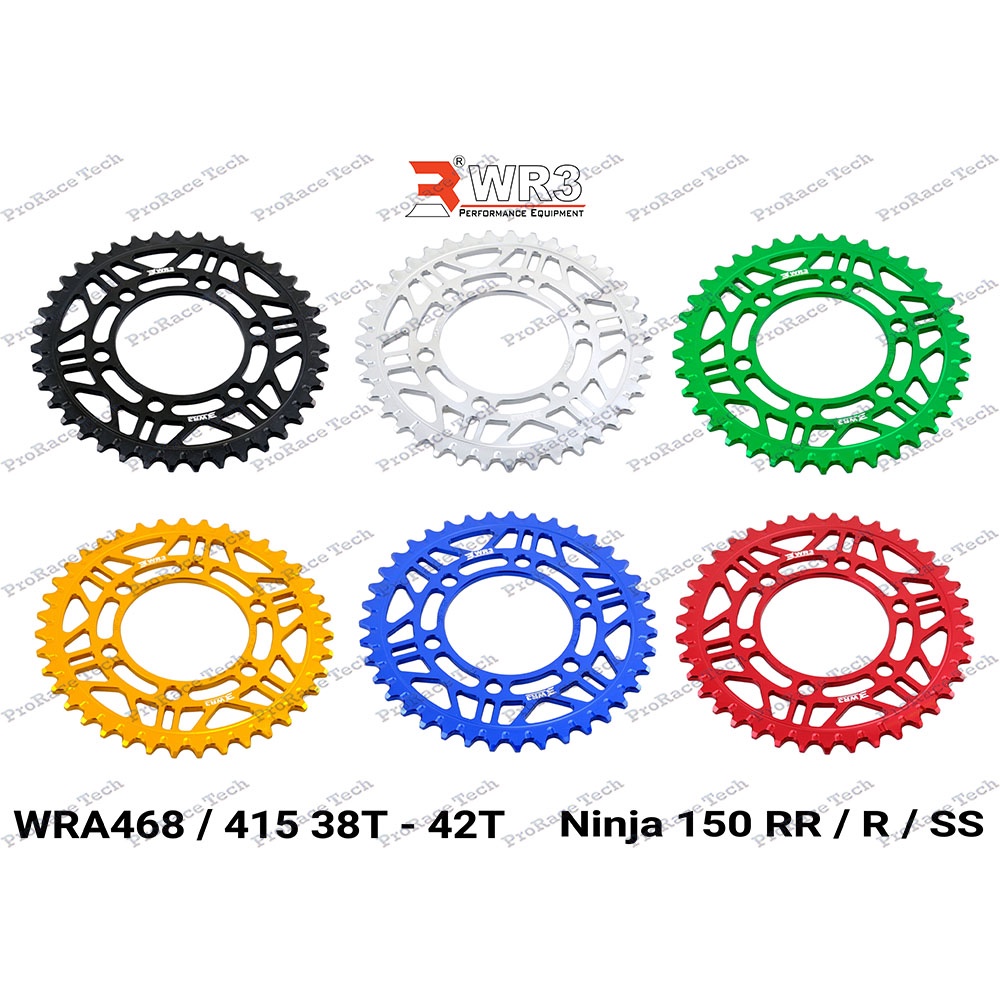 Gear Belakang WR3 WRA 468-415 Ninja 150 RR / R / SS 38T-42T