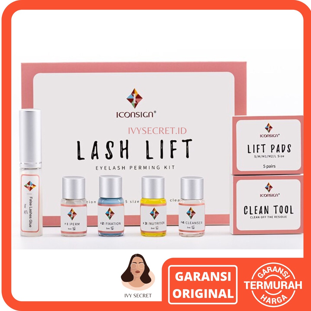 Iconsign Lash Lift Set Paket Lash Lift Kit Iconsign Last Lift Eyelash Last Lift Bulu Mata Lash Lift Iconsign