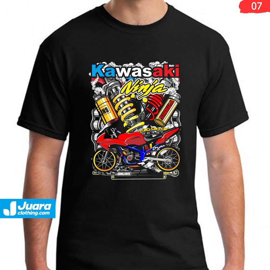 Kaos Distro Motor Pria Lengan Pendek Terbaru Keren 2022 Kawasaki Ninja R