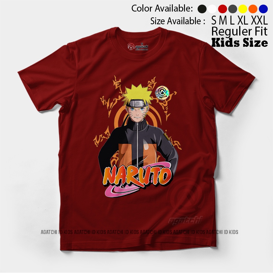 Baju Kaos Atasan Anak Laki-laki Anime Naruto Shipuden