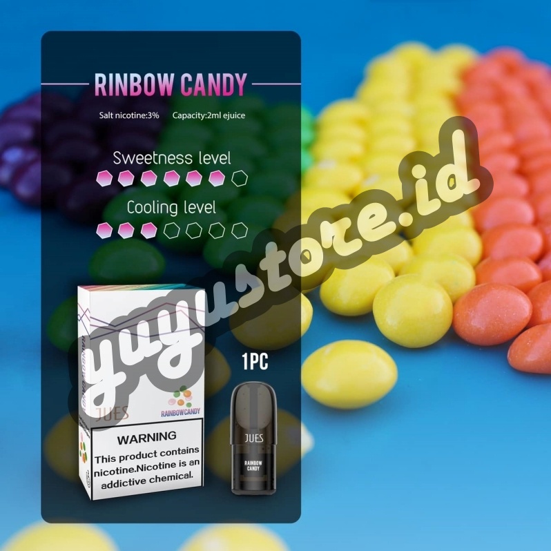 JUES Pod Pro Ceramic Original - Rainbow Candy (RELX Infinity Essential Compatible)