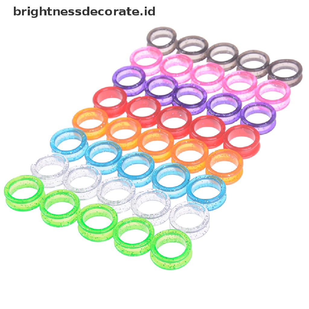 [Birth] 5pcs/set Silica Gel Gunting Rambut Ring Cutg Barber Circle Shears Hairdressing [ID]