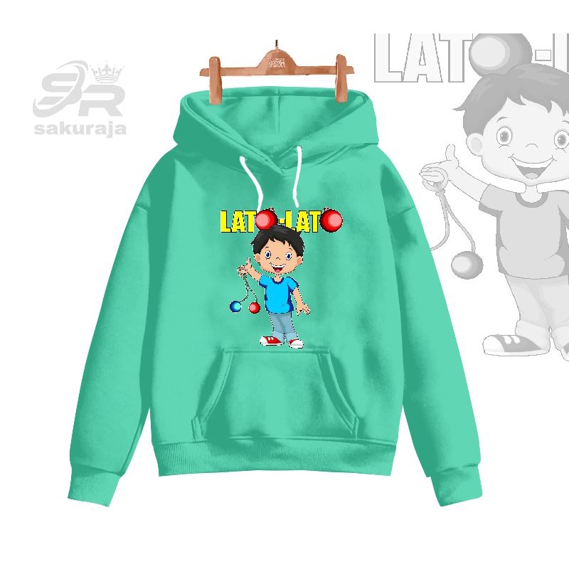 Sweater hoodie anak gambar Lato lato/umur 3-16 tahun/bisa COD