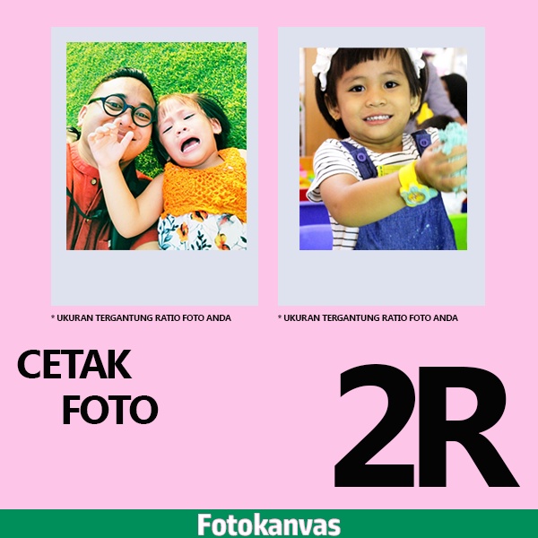 Cetak Foto 2R (PLAROID - 5.6x8.9cm) Fujifilm Paper / Kertas