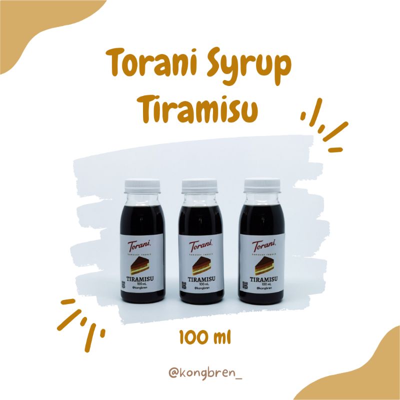 Sirup Torani Tiramisu Repack 100mL - Torani Syrup Tiramisu 100 mL