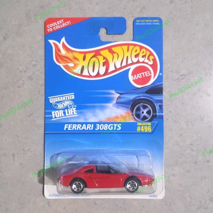 HOT WHEELS HOTWHEELS FERRARI 308GTS 308 GTS COLLECTOR 496 1996 RED LV27