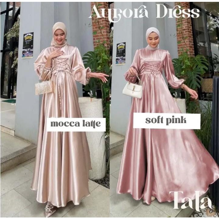 (AMD) GAMIS MITHA TALI DRESS OVERSIZE ATASAN WANITA SATIN SILK