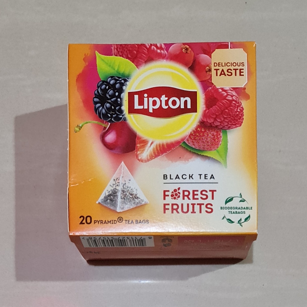 

Lipton Black Tea Forest Fruit Pyramid Tea Bags 20 x 1.7 Gram