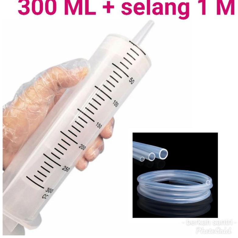 Ternak suntikan besar jumbo spuit kue LARGE syringe spuit KAPASITAS BESAR 300 CC bukan 50 ml 100ml 1
