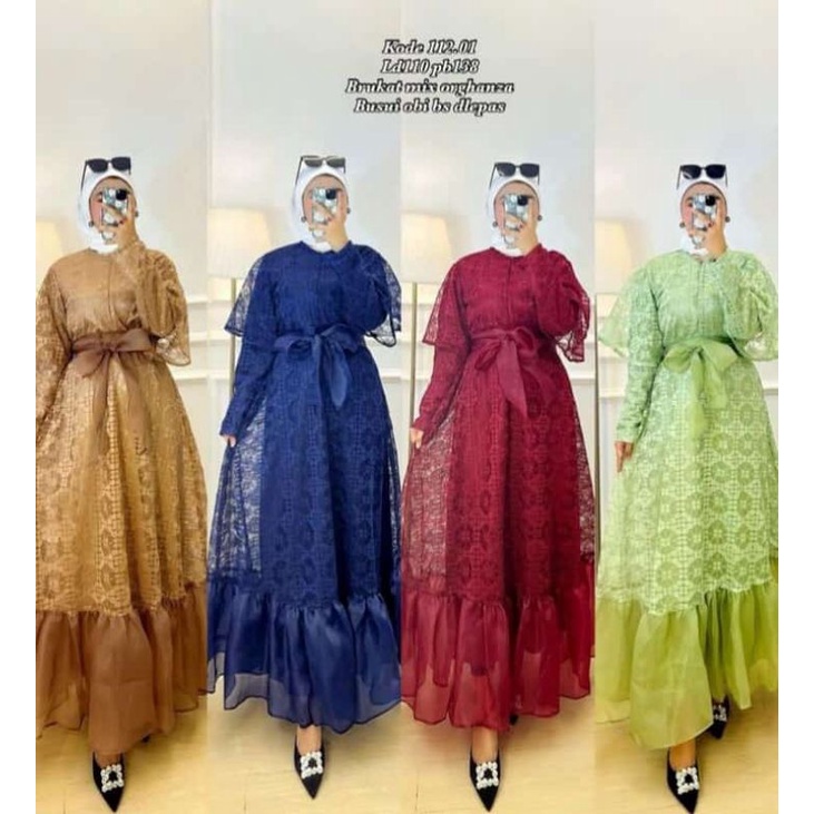 gamis brukat ld 110-120