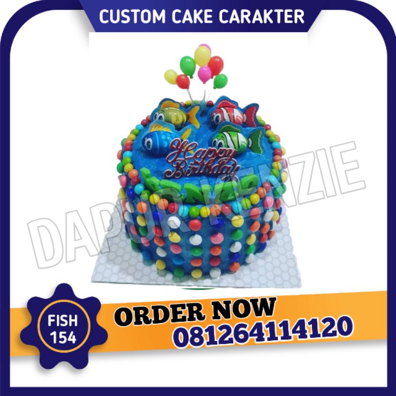 

CAKE KUE ULANG TAHUN KARAKTER FISH