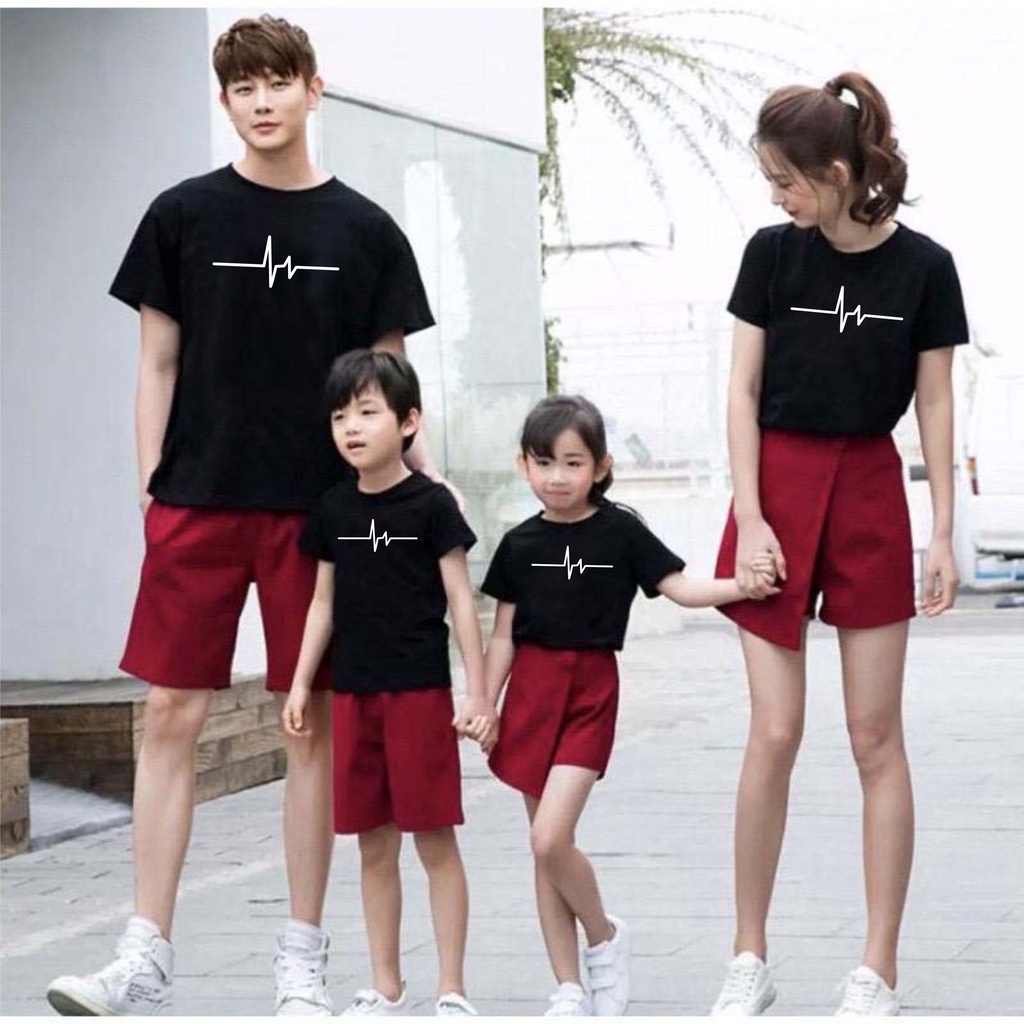 BISA COD / KAOS FAMILY / KAOS DETAK JANTUNG / LENGAN PENDEK / LENGAN PANJANG / KAOS TULISAN / KAOS K