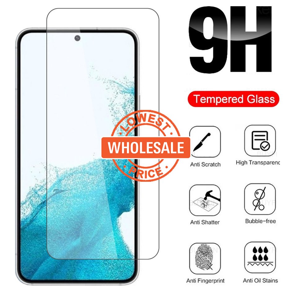 [Harga Grosir] Full Coverage Film Tempered Glass Anti Lecet, Pelindung Layar Anti Silau &amp; Anti Sidik Jari Kekerasan 9H, Untuk Samsung Galaxy S23 Series