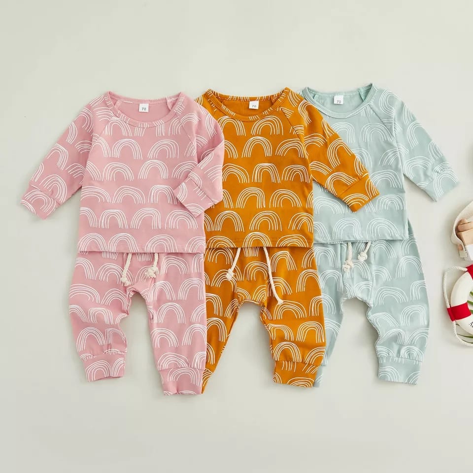 SETELAN ANAK RENBOW UNISEX / SETELAN ANAK PREMIUM