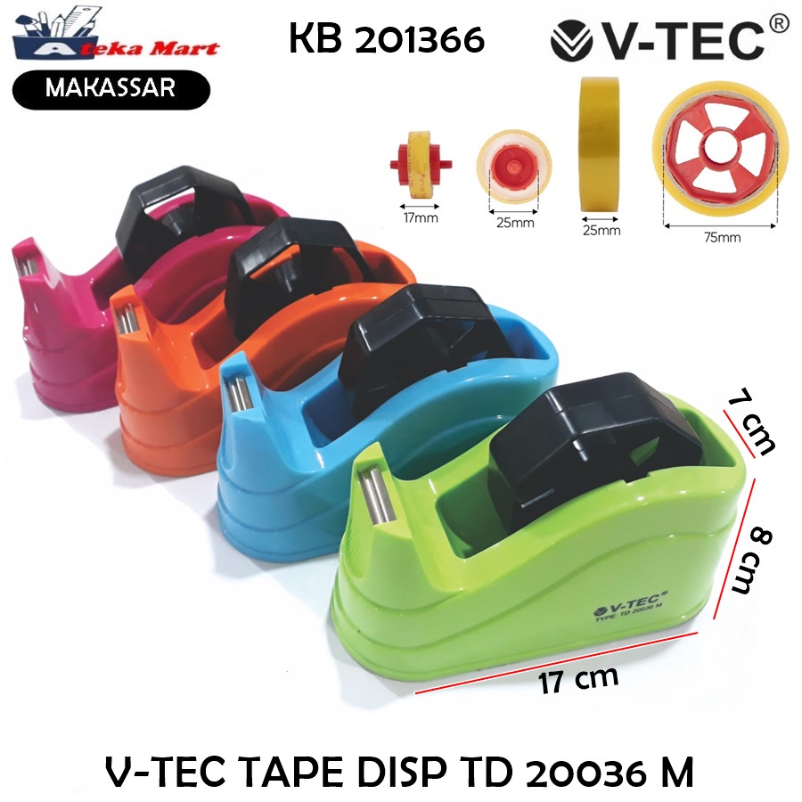 

V-TEC TAPE DISPENSER TD 20036 M PEMOTONG SOLASI