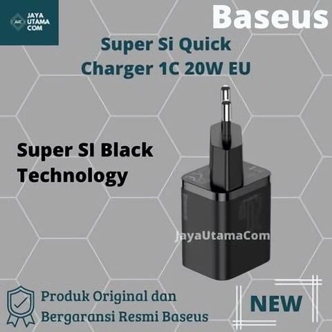 Baseus Super Si Quick Charger 1C 20W EU Sets ORIGINAL