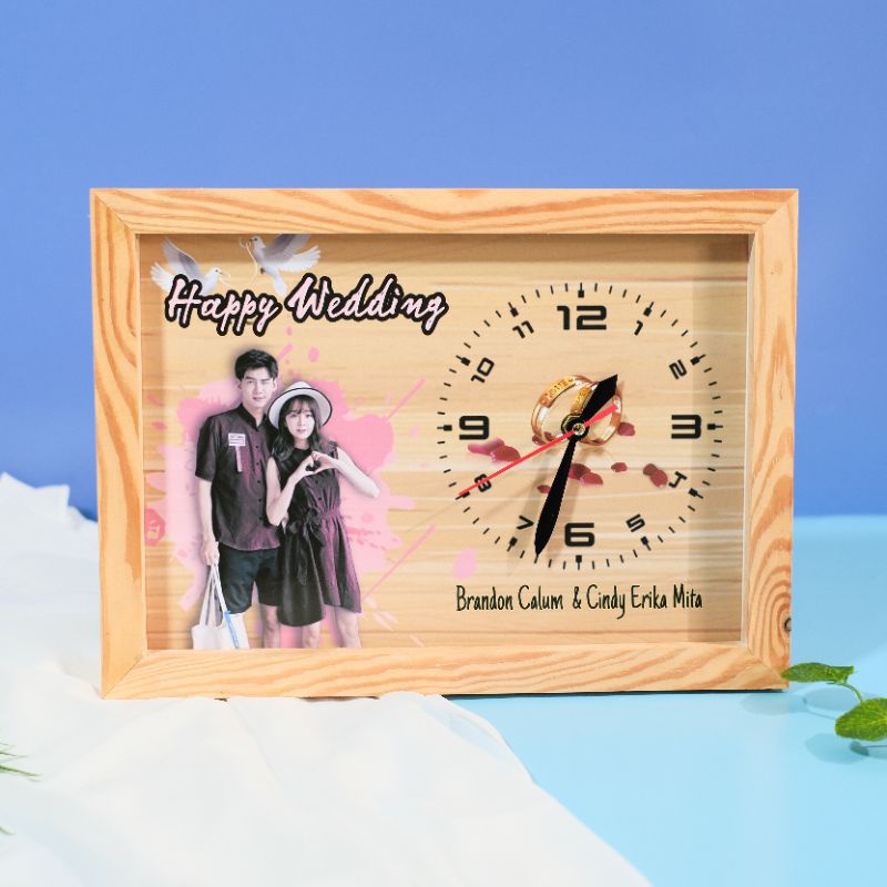 JAM DINDING CUSTOM UNIK~KADO BUAT PACAR~KADO PERNIKAHAN AESTHETIC