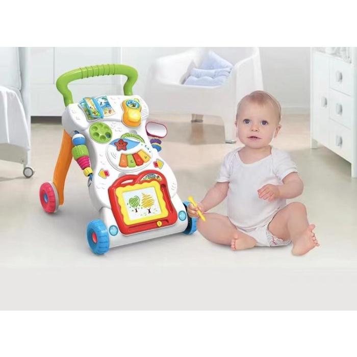 Wako Mainan Dorongan Baby Push Walker Musical Dorongan Belajar Jalan Anak