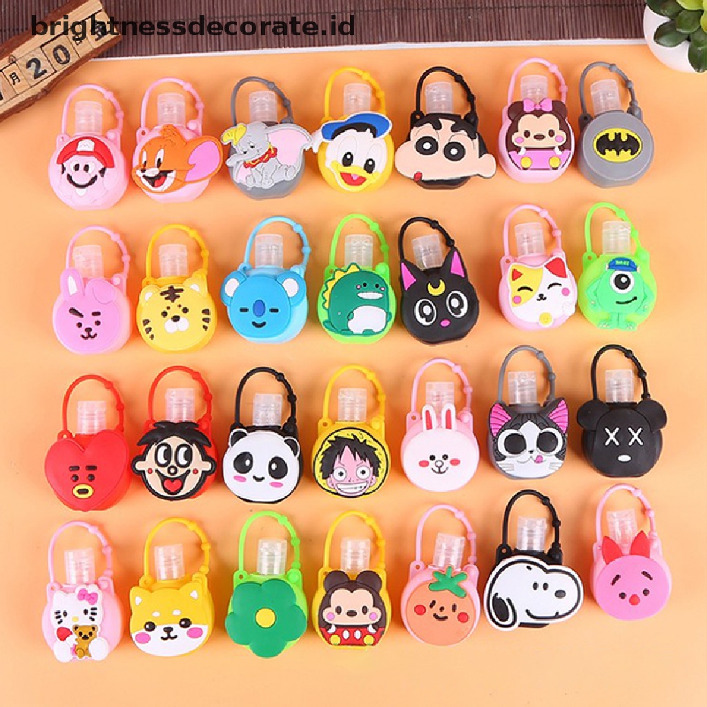 [Birth] 30ml Lucu Imut Carton Hand Sanitizer Shower Lotion Holder Botol Bulat Kosong [ID]