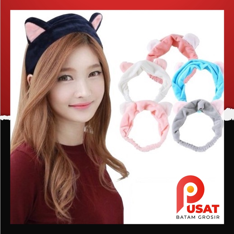 Pusat Batam Grosir - B285 HeadBand Kucing / Bando Telinga Kucing / Hiasan Rambut / Aksesoris Rambut