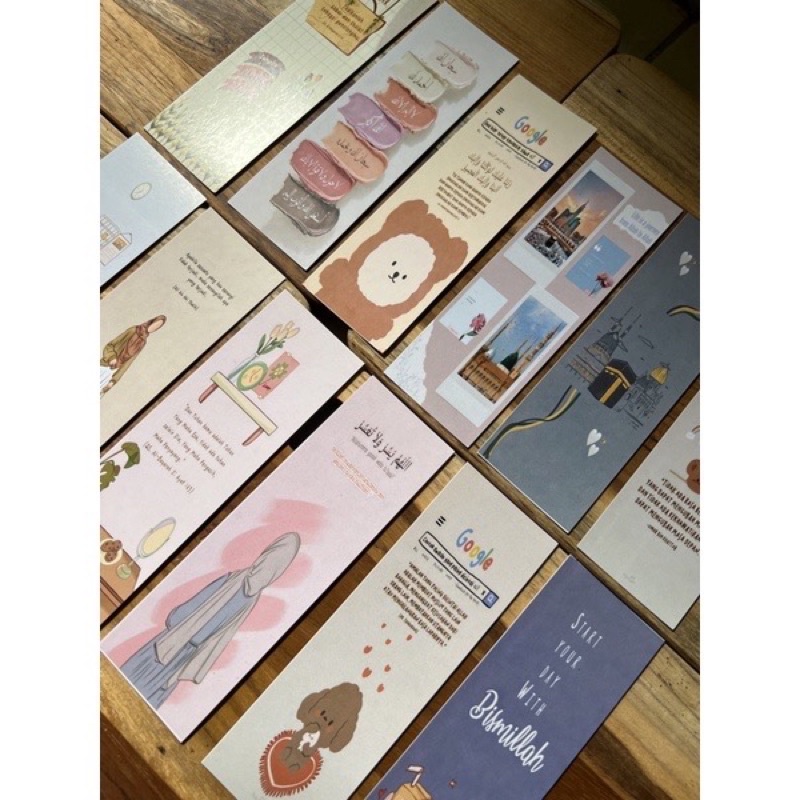 

(5 BIJI) PEMBATAS BUKU ESTETIK - MOTIVASI