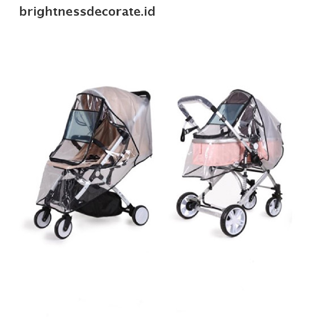 [Birth] Eva Baby Stroller Anti Air Rain Cover Transparan Kursi Dorong Jas Hujan [ID]