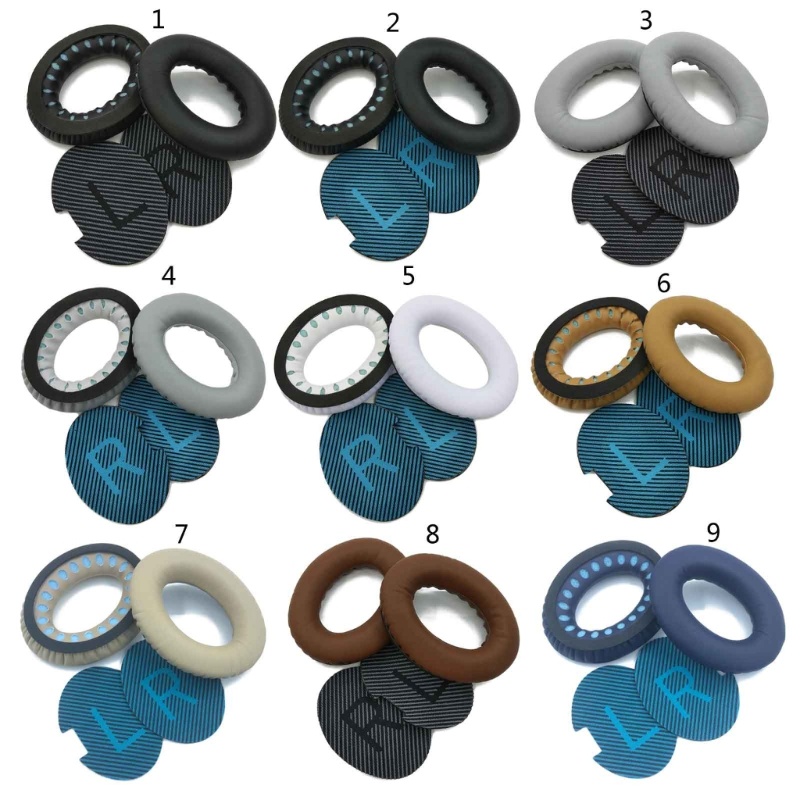 Gro Protein Leather Ear Cushion Earpads Untuk A2E QC15 QC25 Headphone Headset Earcap