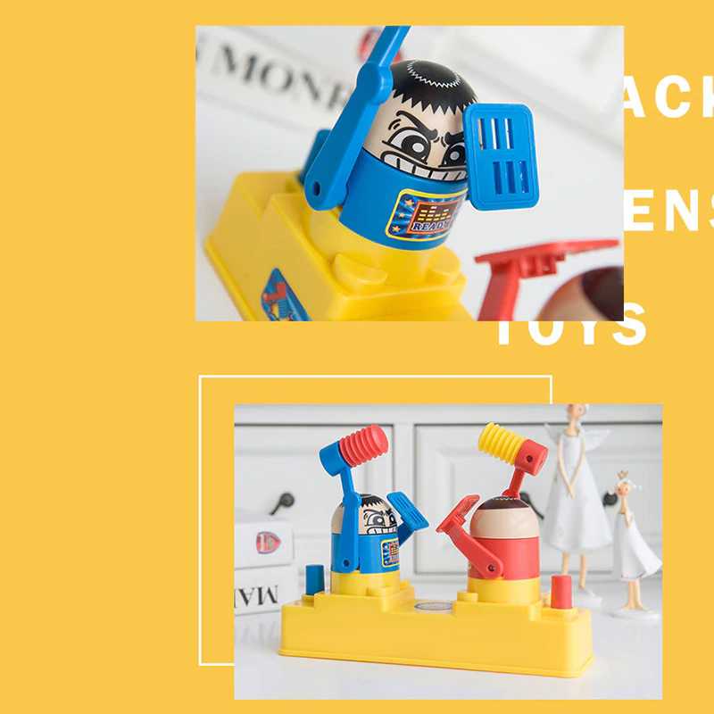 PK Permainan Kontes Pukul Palu Hammering Board Battle Games