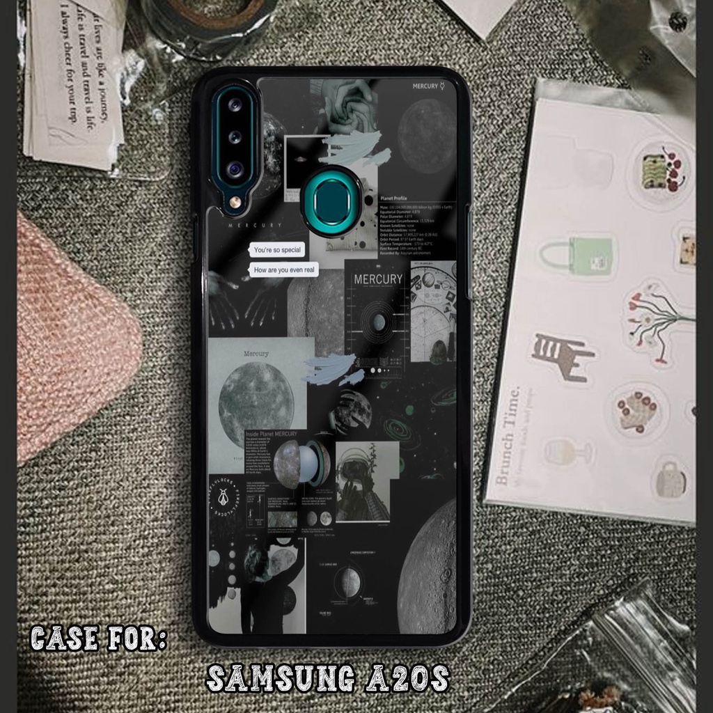 Case Samsung A20S Case Hp Samsung A20S Premium Glossy Booming Case [BLACK AESTHETIC] Casing Hp Samsu