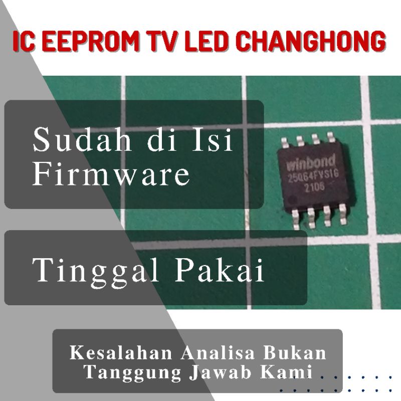 IC Eeprom Tv LED Changhong Plus Isi  Tinggal Pakai 25Q16 25Q32 25Q40 25Q64 25Q80 25Q128
