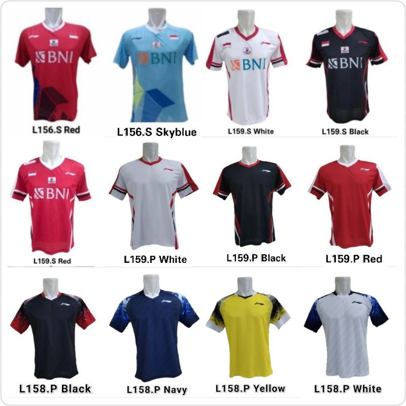 Jersey Atasan Olahraga Badminton / Baju Bulutangkis / Baju Olahraga Murah / Kaos Bulutangkis Pria Wanita / Atasan Badminton Lokal / Kaos Latihan / Baju Lomba / Yy Vic Lin / Jersey Badminton Dewasa