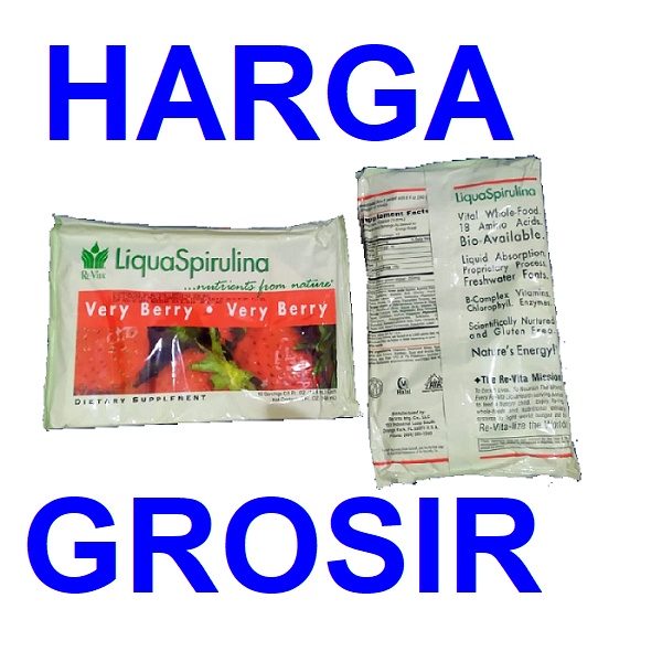 Grosir Liqua Spirulina Very Berry LS 6+ Re-Vita 148ml Health Supamas Original USA LiquaSpirulina