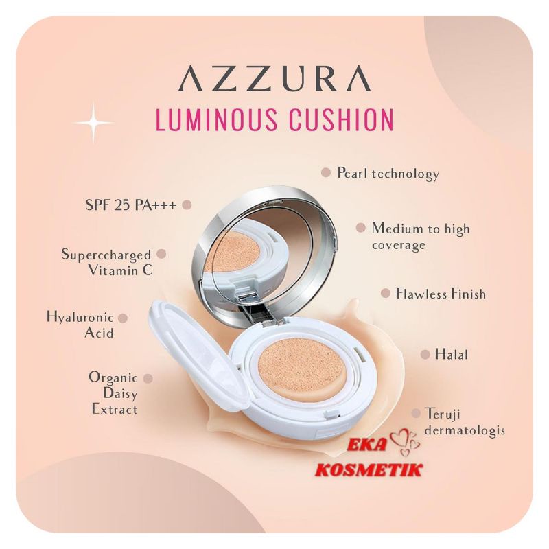 ❣️ EKA KOSMETIK ❣️ Azzura Luminous Cushion